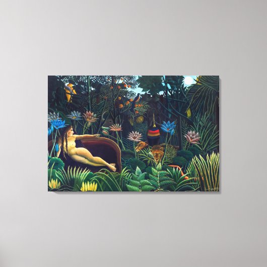 De droom | Henri Rousseau | Canvas Afdruk (Voorkant)