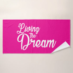 De droom Inspirerend Motivatie leven Badhanddoek