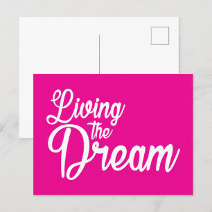 De droom Inspirerend Motivatie leven Briefkaart