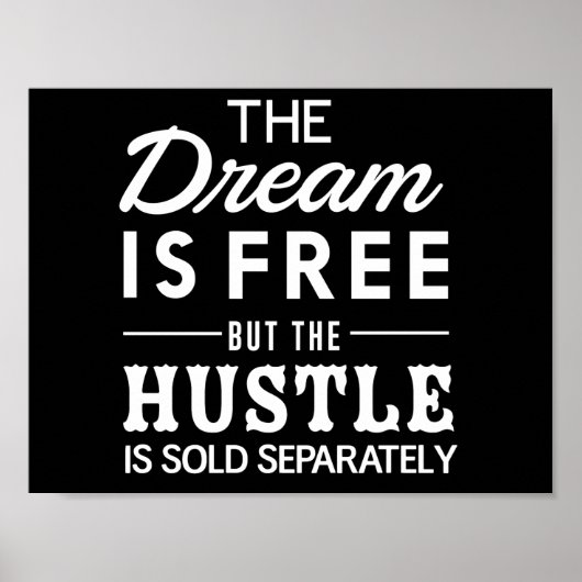 De droom is vrij poster (Voorkant)