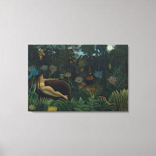 De Droom (Le Rêve Exotique) door Henri Rousseau Canvas Afdruk
