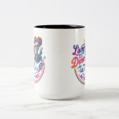 De droom leven... tweekleurige koffiemok (Center)