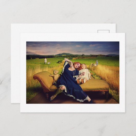 De droom - surreële speelgoed voor elke gelegenhei briefkaart (Voorkant / Achterkant)