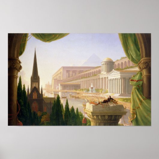De droom van de architect (1840) - Thomas Cole Poster (Voorkant)