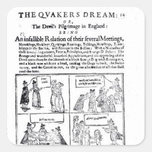 De droom van de Quakers Vierkante Sticker