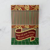 De Droom van de Vakantie van Anime Feestdagen Kaart (Binnen)