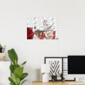 de droom van de witte duif poster (Thuiskantoor)