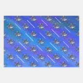 De droom van een geweldig wit kerstfeest inpakpapier vel (Voorkant)