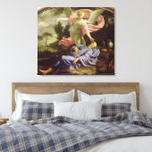 De droom van Elijah, 1650-55 Canvas Afdruk (Insitu (Slaapkamer))