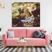 De droom van Elijah, 1650-55 Canvas Afdruk (Insitu (Woonkamer))
