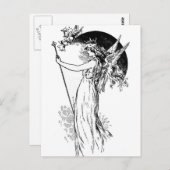 De droom van Midzomer Night Briefkaart (Voorkant / Achterkant)