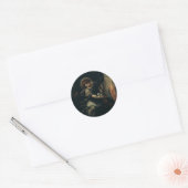 De droom van Sint-Joseph Ronde Sticker (Envelop)