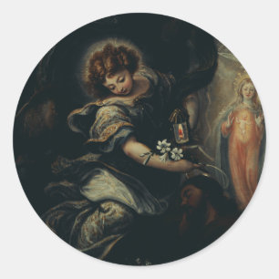 De droom van Sint-Joseph Ronde Sticker