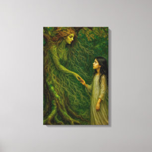 "De droom van Sylvaine” – Tijd om afscheid te neme Canvas Afdruk