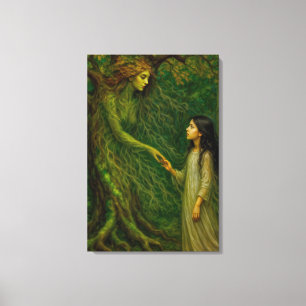 "De droom van Sylvaine” – Tijd om afscheid te neme Canvas Afdruk