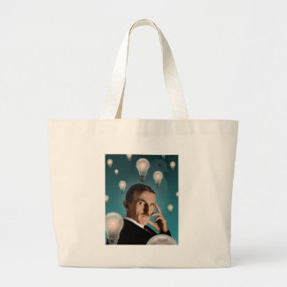 De droom van Tesla Grote Tote Bag