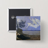 De droom vierkante button 5,1 cm (Voorkant /achterkant)