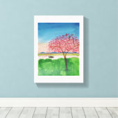 De droomboom canvas afdruk (Insitu (Houten vloer))