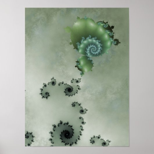 De droomdrager Abstracte fractal Poster (Voorkant)