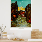 De droomdromer: wonderbaarlijke belletjes poster (Keuken)