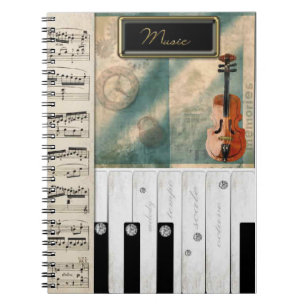 De droomlaptop van Music Lover Notitieboek