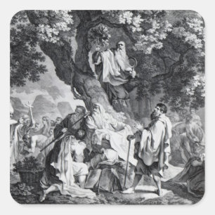 De druïden of de omvorming van de Britten Vierkante Sticker