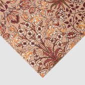 De Druk van de Hyacint van William Morris, Bruin Tissuepapier (Detail)