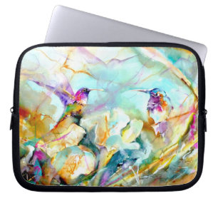 De Druk van de Kolibrie van "Dawn Greeting" Laptop Sleeve