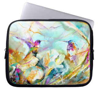 De Druk van de Kolibrie van "Dawn Greeting" Laptop Sleeve