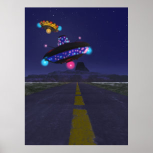 De druk van de Weg Extraterestrial Poster
