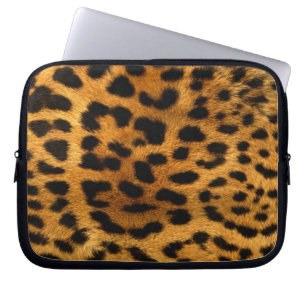 De Druk van het Bont van de luipaard Laptop Sleeve