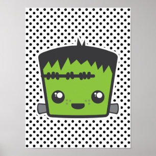 De Druk van het Poster van Frankenstein van Kawaii