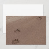 De Drukken van de verf in de Zand Uitnodiging (Voorkant / Achterkant)