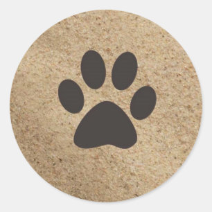 De Drukken van de verf in het Zand Ronde Sticker
