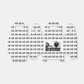 De drummer bedankdoosjes (Uitgevouwen)