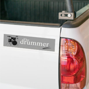 De drummer bumpersticker