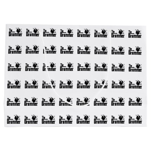 De drummer large cadeautasje (Achterkant)