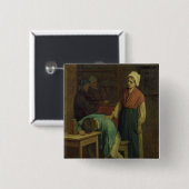 De Drunkard Vierkante Button 5,1 Cm (Voorkant /achterkant)