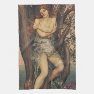 De Dryad (Boomnimf) (door Evelyn De Morgan) Theedoek