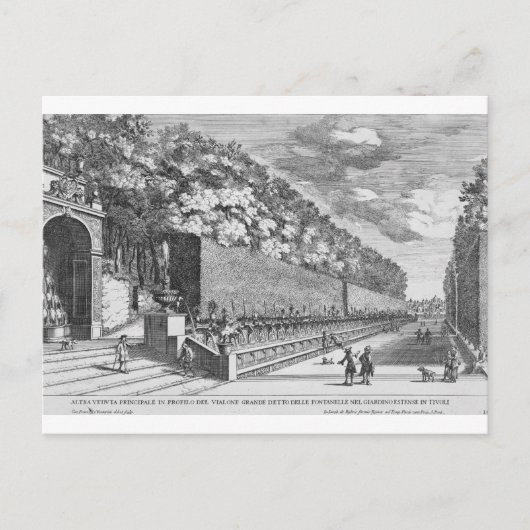 De dubbele Terrace van een honderd fonteinen in Vi Briefkaart (Voorkant)