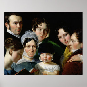 De Dubufe-familie in 1820 Poster