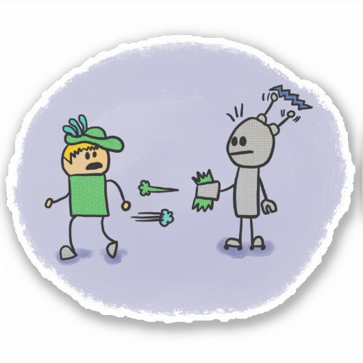 De Duel Comic Book Style Sticker (Voorkant)