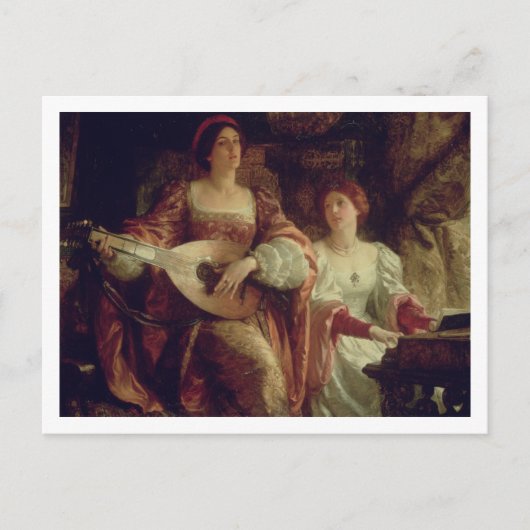 De Duet (olie op doek) Briefkaart (Voorkant)