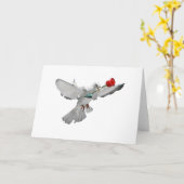 De duif en nam toe kaart (Gele Bloem)