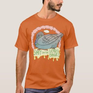 De duif houdt niet van het geslacht binary t-shirt