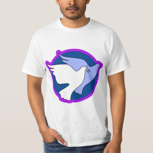 De duif is een symbool van vrede t-shirt (Voorkant)