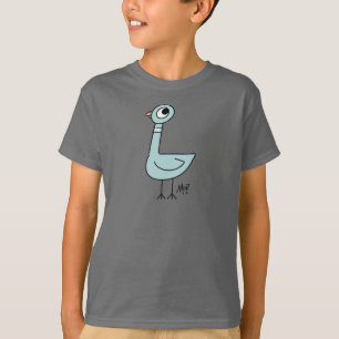 De duif Klassieke Kinder grijs T-shirt