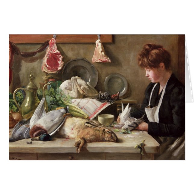 De duif plukken (Voorkant Horizontaal)