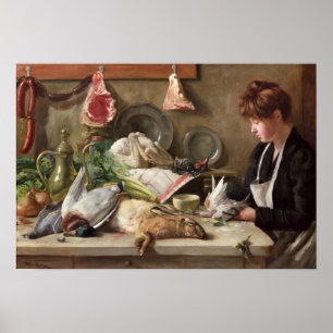 De duif plukken poster