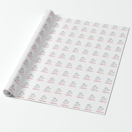 De Duif van de Bevestiging van gelukwensen met Cadeaupapier (Uitgerold)